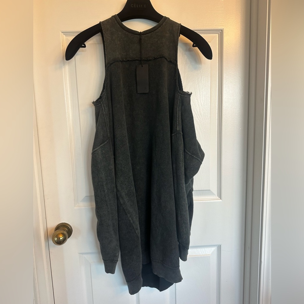 R13 cold shoulder dress /top
